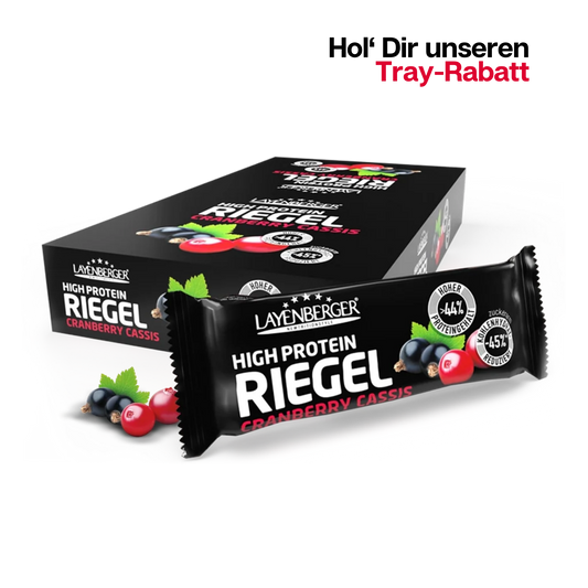 HIGH PROTEIN RIEGEL Cranberry-Cassis 18er Karton