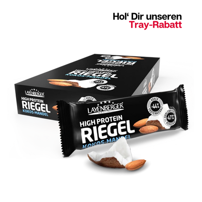 HIGH PROTEIN RIEGEL Kokos-Mandel 18er Karton