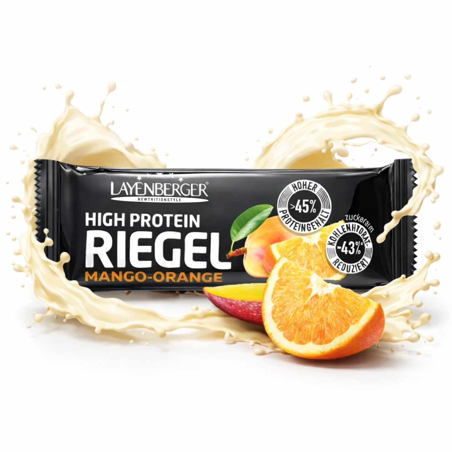 HIGH PROTEIN RIEGEL Mango-Orange 18er Karton