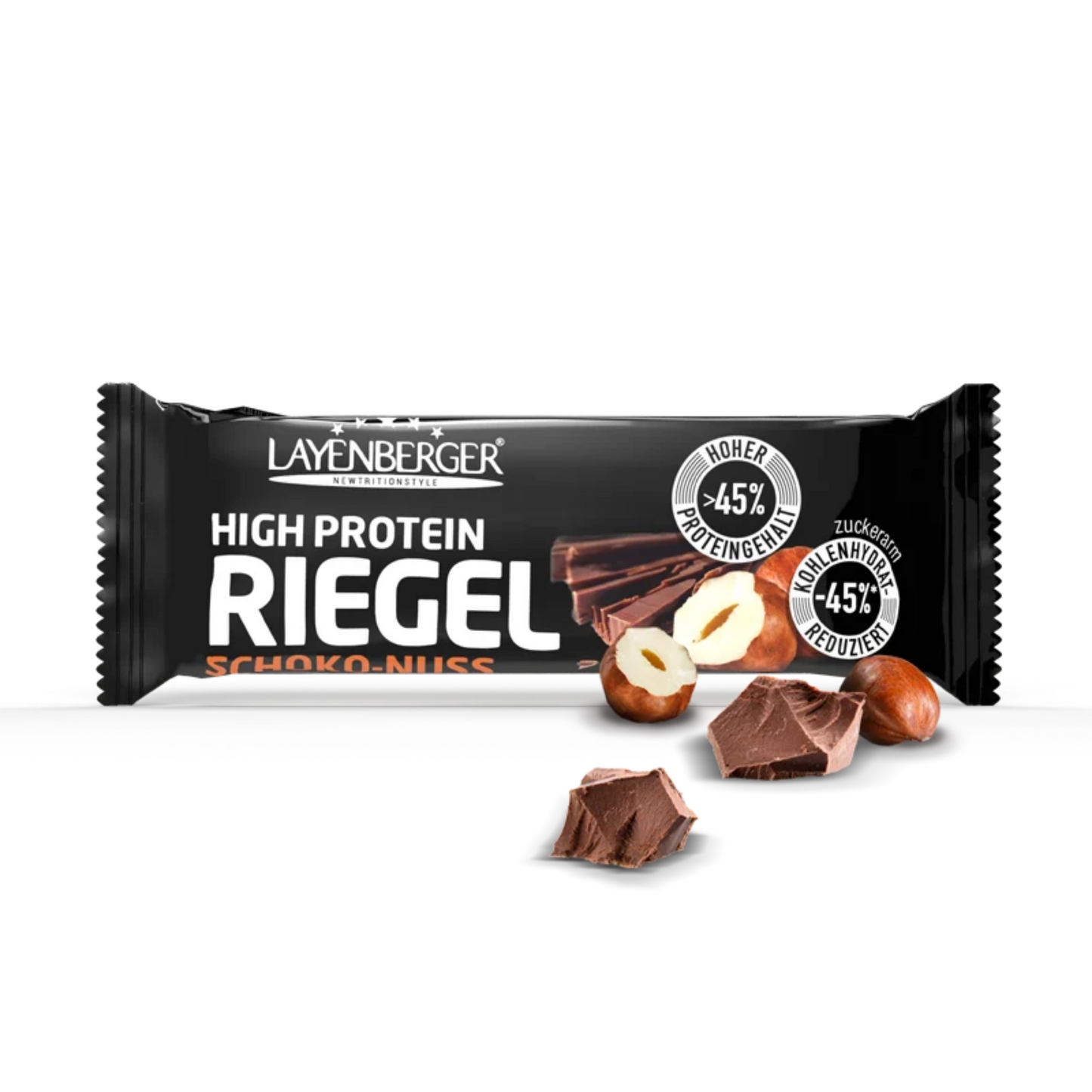 HIGH PROTEIN RIEGEL Schoko-Nuss 18er Karton