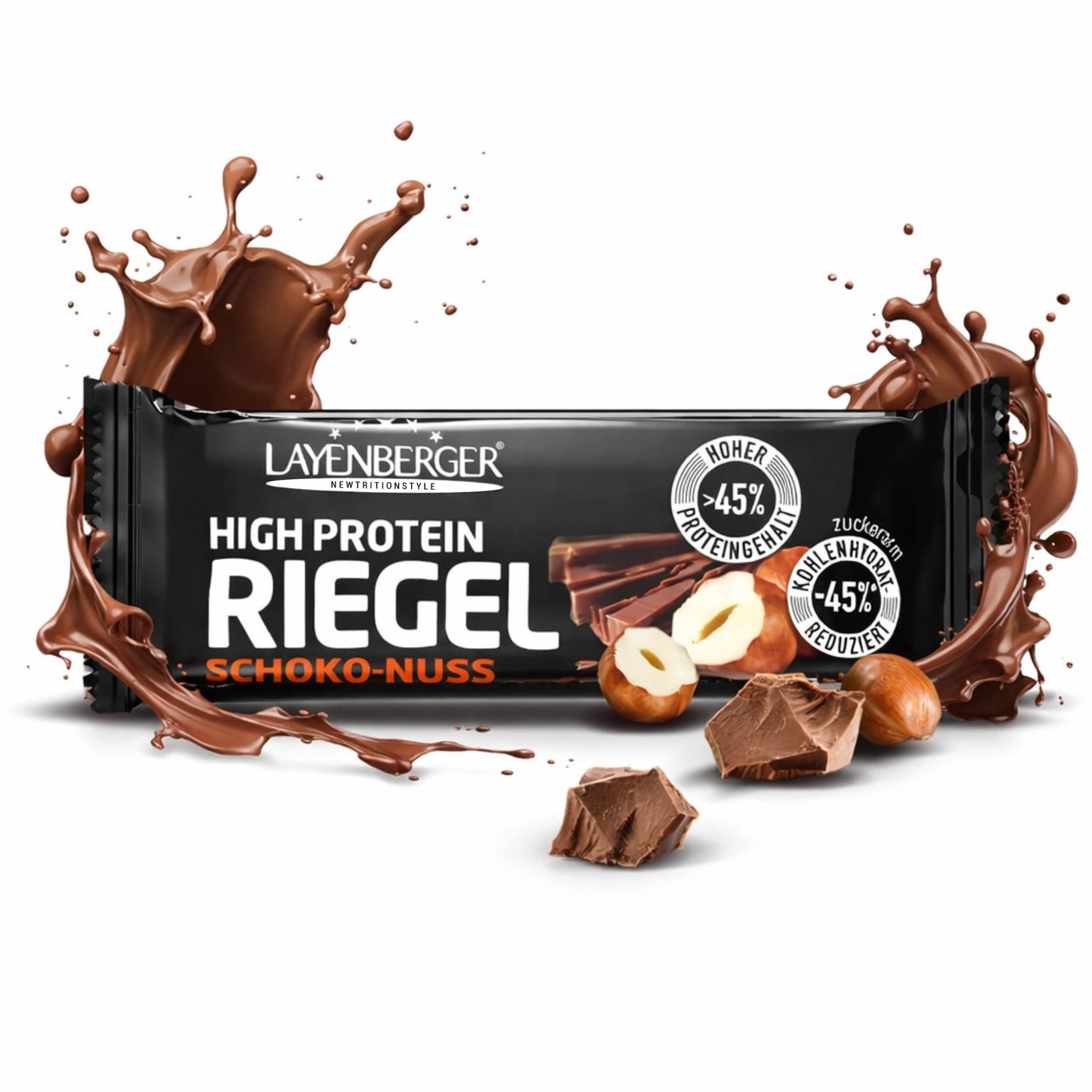 HIGH PROTEIN RIEGEL Schoko-Nuss 18er Karton