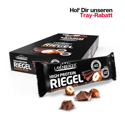 HIGH PROTEIN RIEGEL Schoko-Nuss 18er Karton