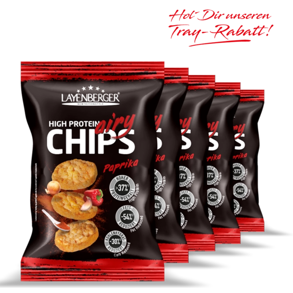 HIGH PROTEIN AIRY CHIPS peppers box of 5