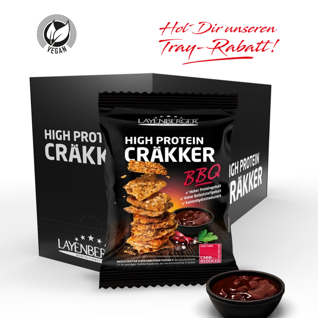 HIGH PROTEIN CRÄKKER BBQ 8er Karton