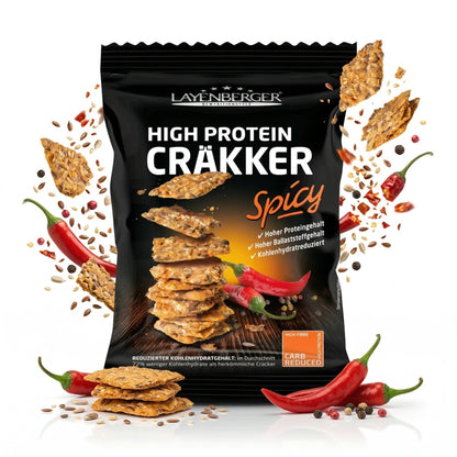 HIGH PROTEIN CRÄKKER Spicy 8er Karton