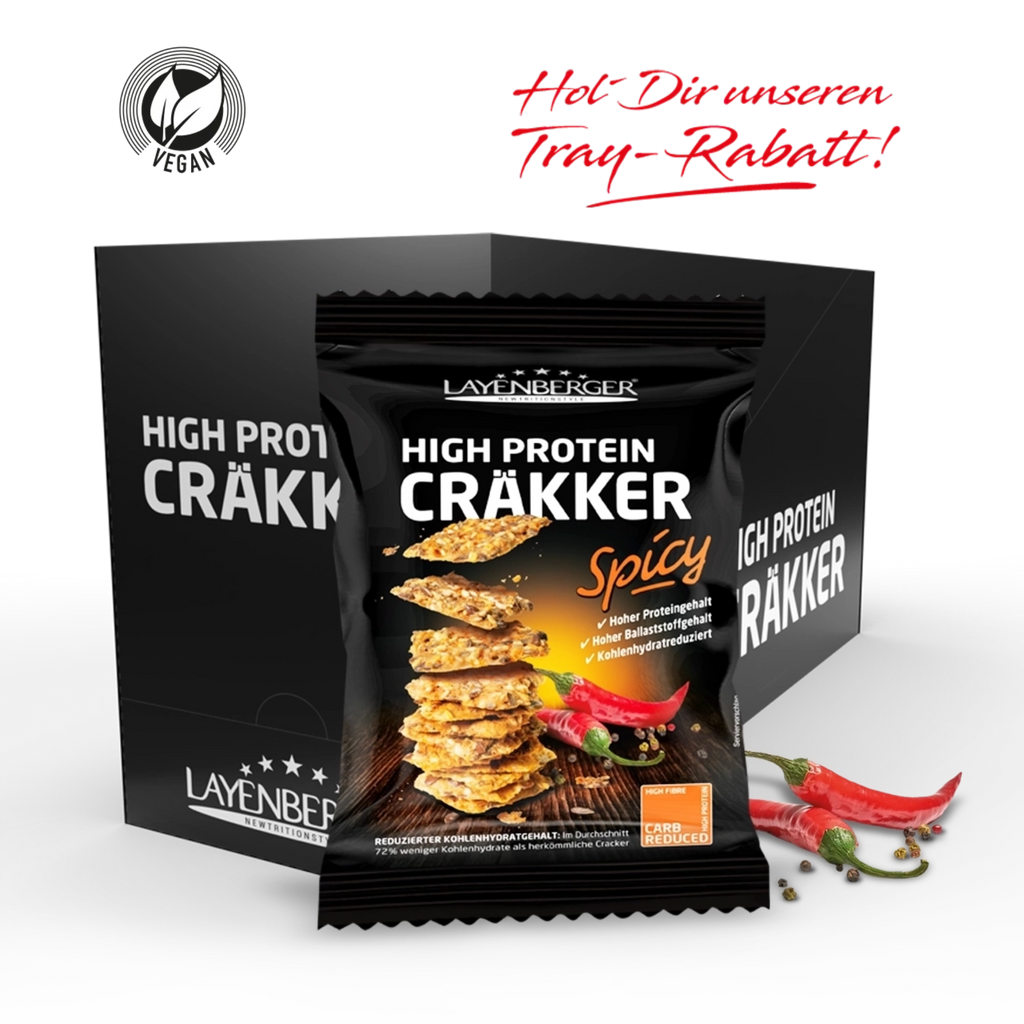 HIGH PROTEIN CRÄKKER Spicy 8er Karton