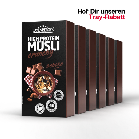 HIGH PROTEIN CRUNCHY MÜSLI Schokolade 6er Karton