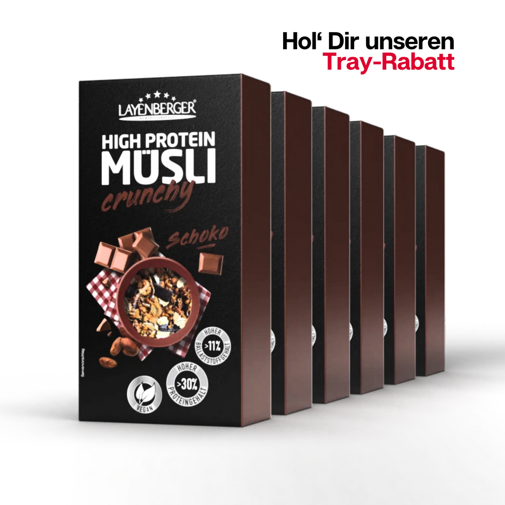 HIGH PROTEIN CRUNCHY MÜSLI Schokolade 6er Karton