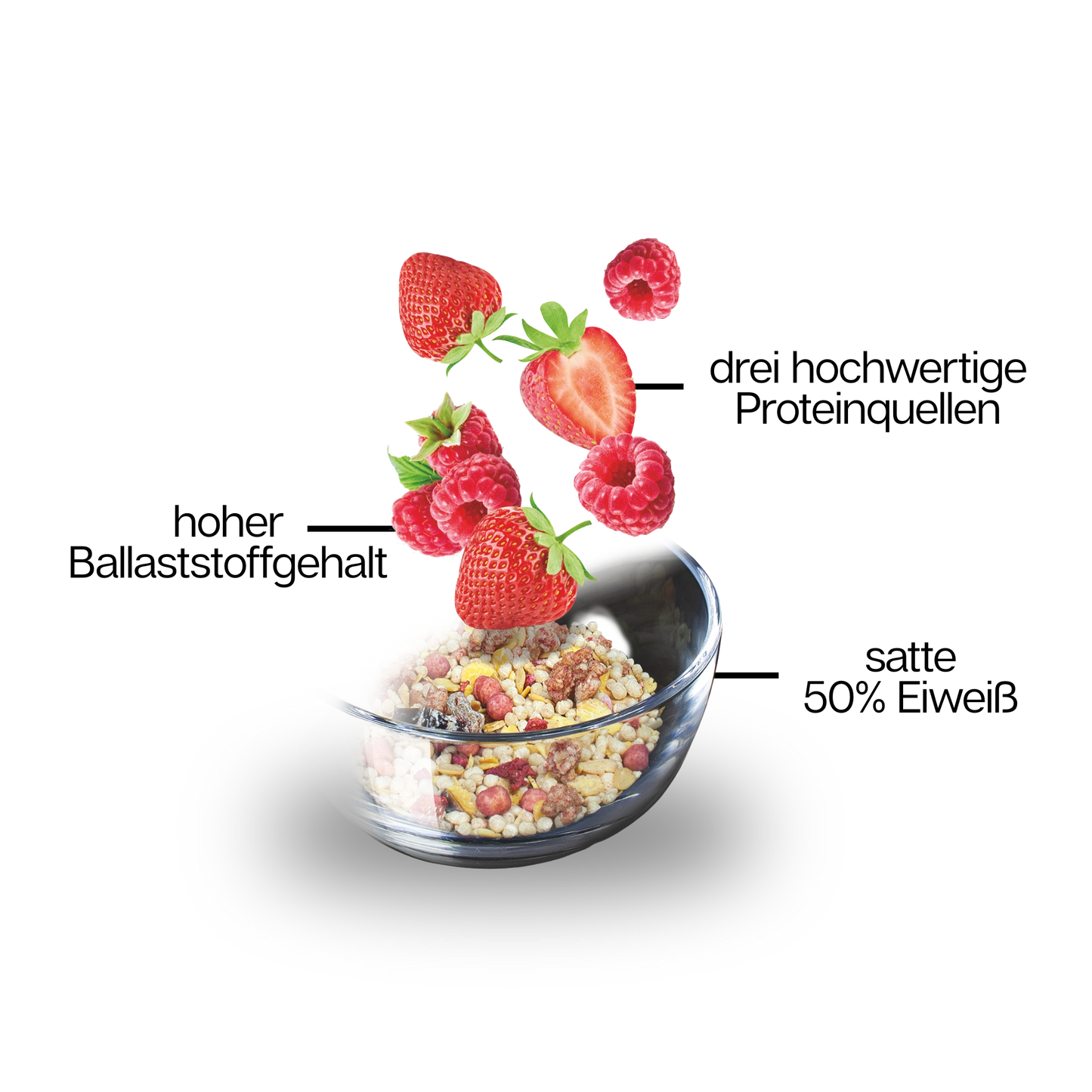 3K PROTEIN MÜSLI Rote Beeren Mix