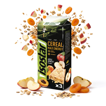Isostar Cereal Max Energy Apple Apricot Flavour 3x55g