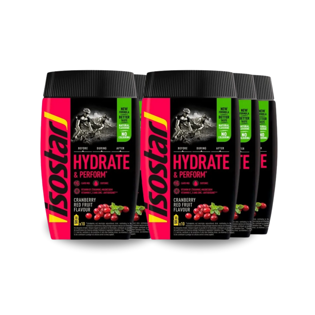 Isostar Hydrate & Perform Cranberry Red Fruit box of 6