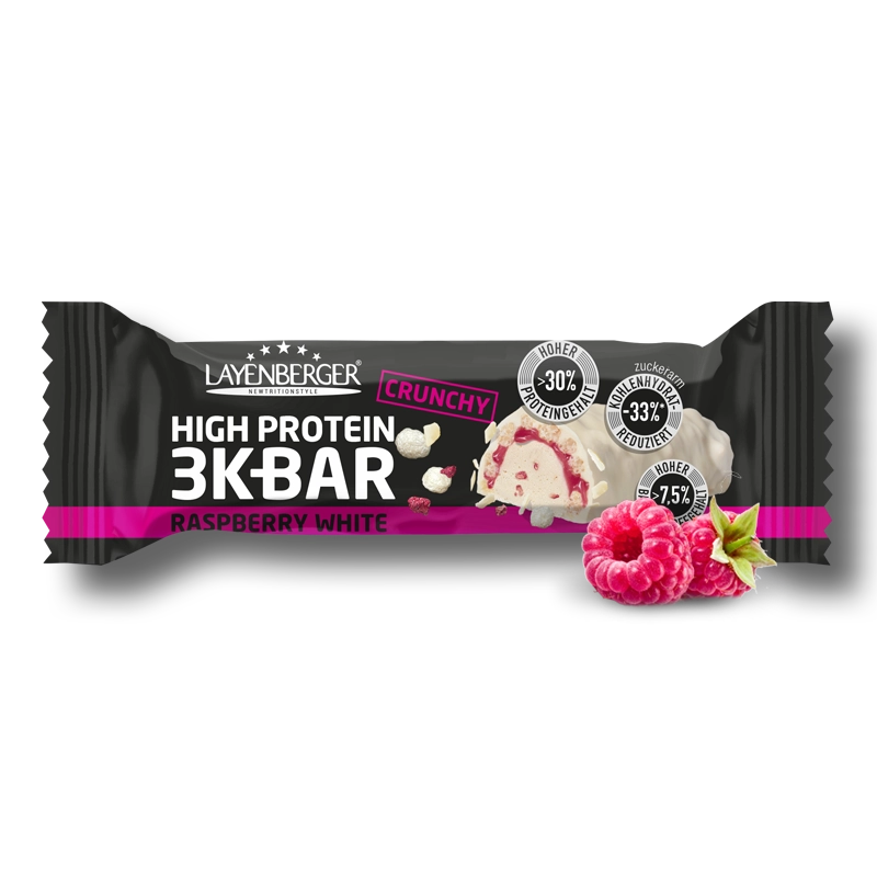 3K PROTEIN BAR CRUNCHY Raspberry White