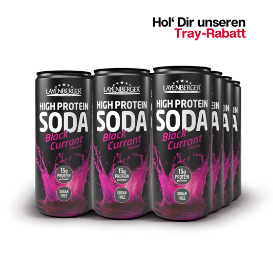 HIGH PROTEIN SODA Black-Currant 12er Tray