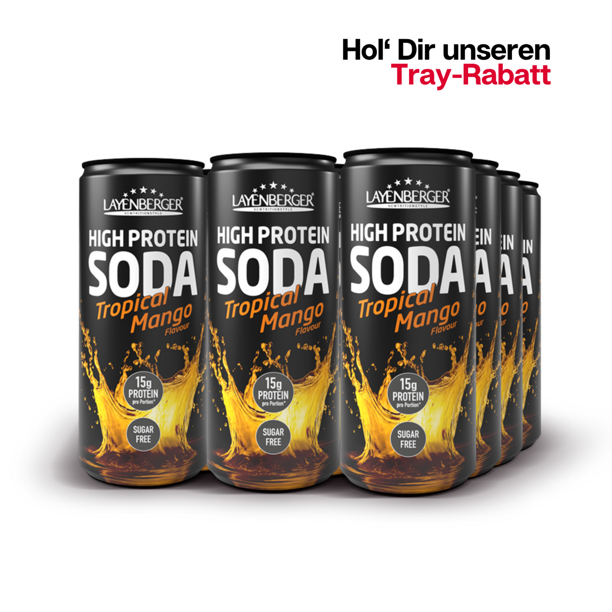 HIGH PROTEIN SODA Tropical-Mango