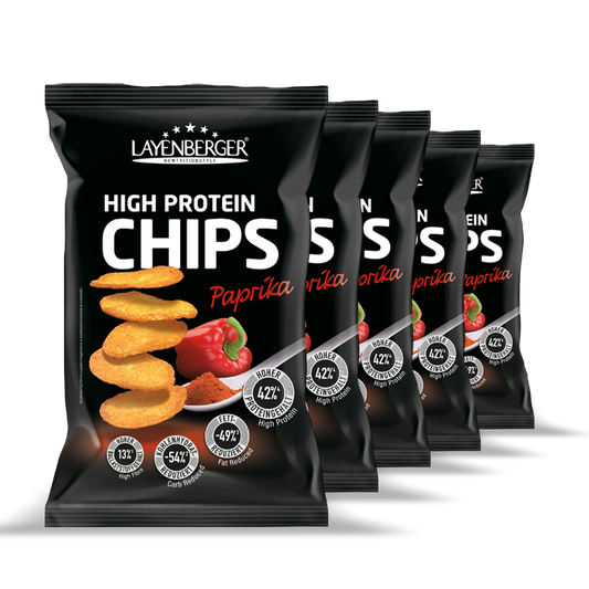 HIGH PROTEIN CHIPS Paprika 5er Karton