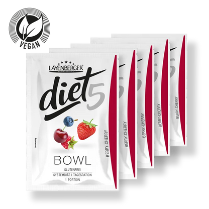 DIET5 BOWL 5er Tagesration Cherry Berry - LAYENBERGER Nutrition Group GmbH
