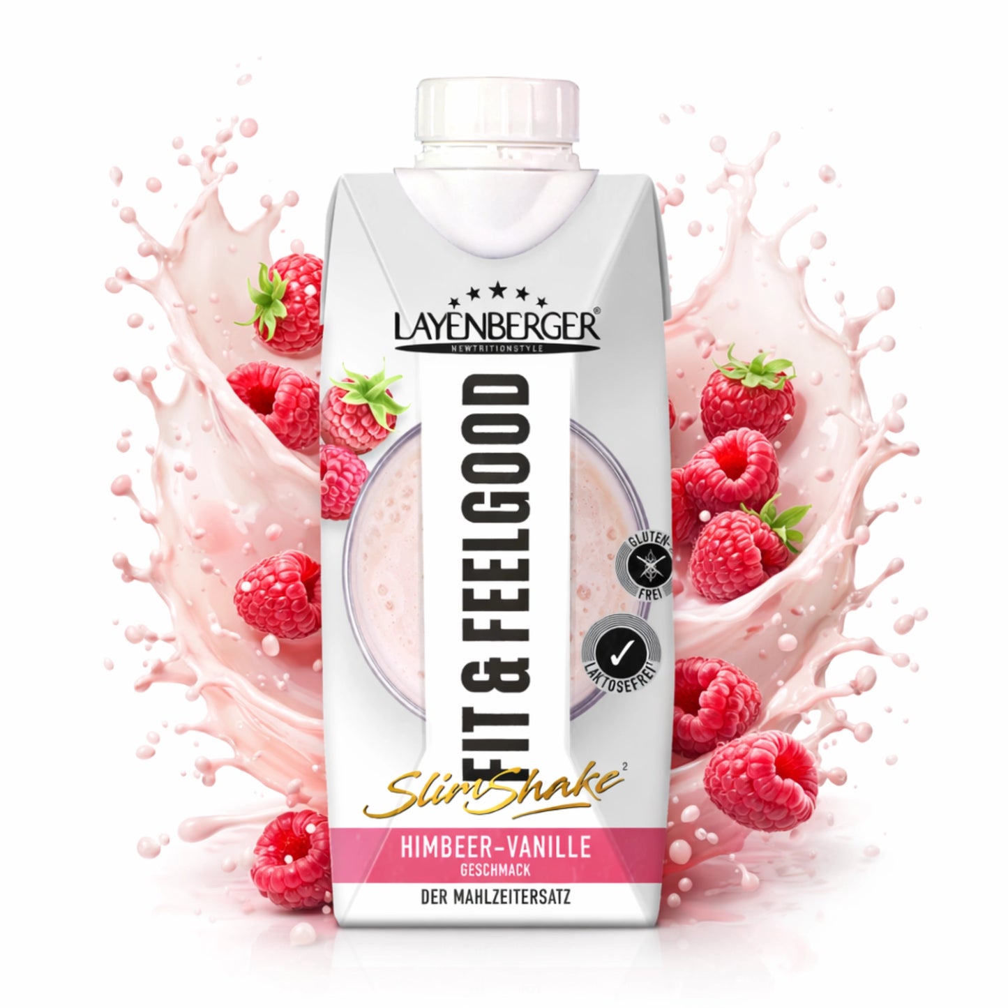 SLIM SHAKE FIXFERTIG Himbeer-Vanille 8er Karton