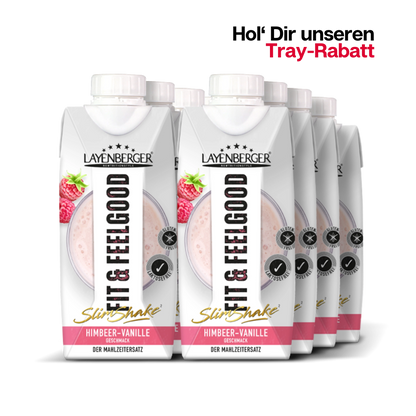 SLIM SHAKE FIXFERTIG Himbeer-Vanille 8er Karton