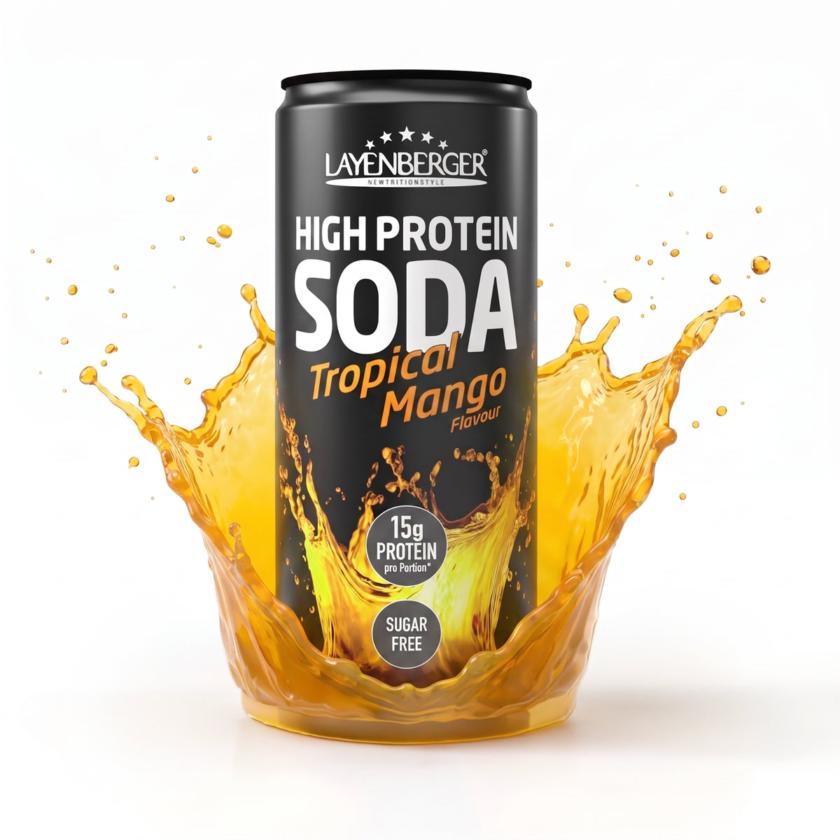 HIGH PROTEIN SODA Tropical-Mango
