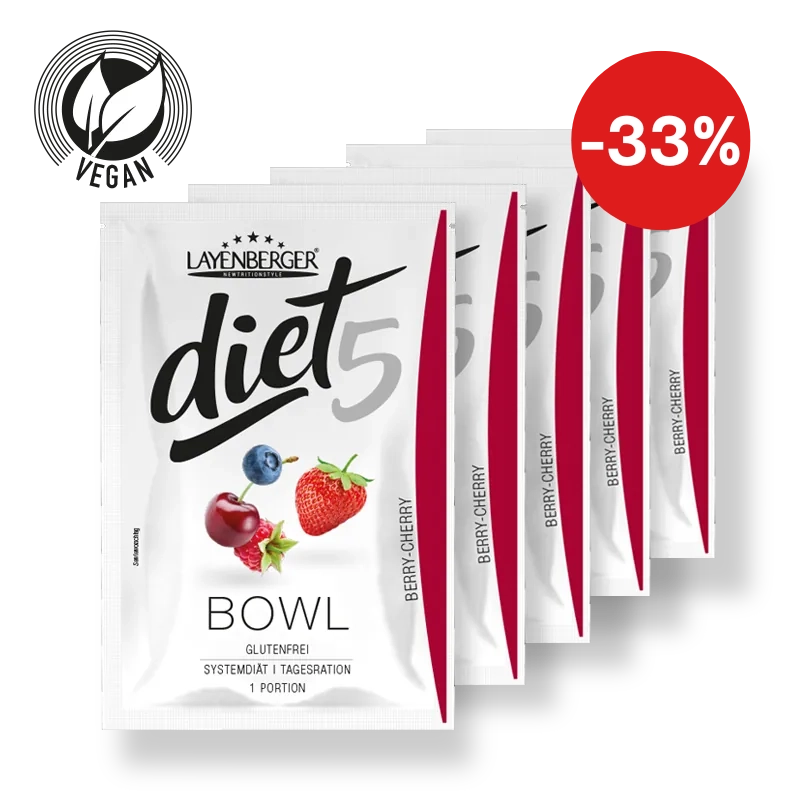 DIET5 BOWL 5-Pack Daily Ration Cherry Berry
