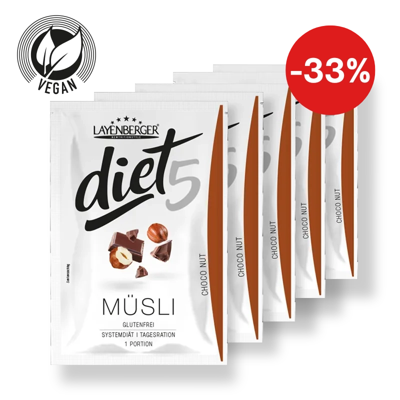 DIET5 MÜSLI 5er Tagesration Choco Nut