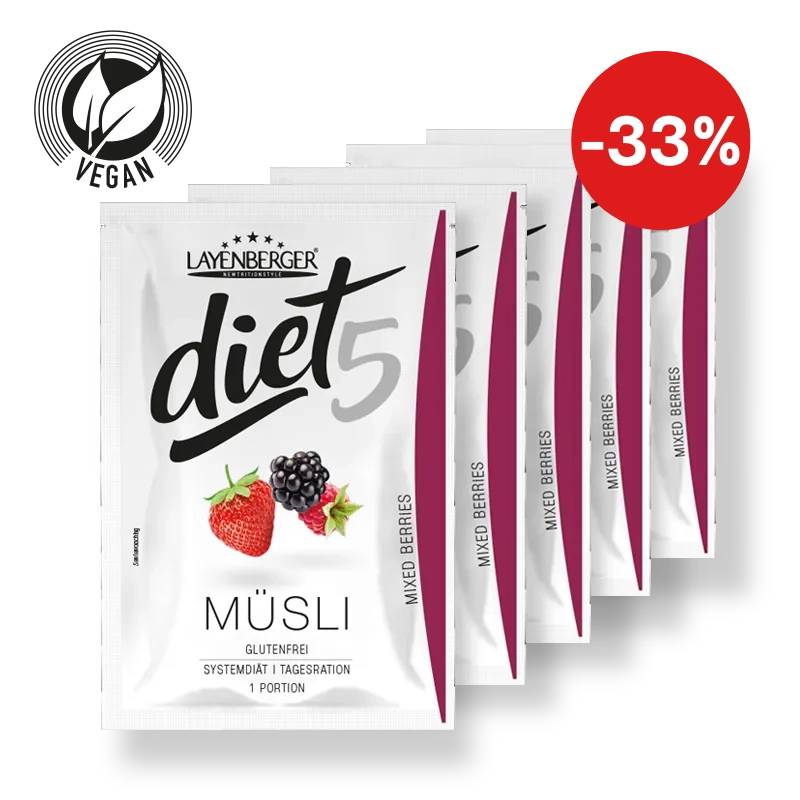 DIET5 MÜSLI 5er Tagesration Mixed Berries