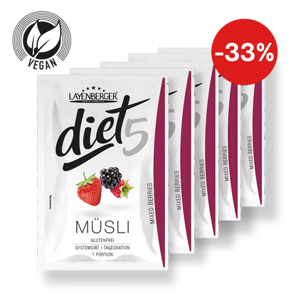 DIET5 MÜSLI 5er Tagesration Mixed Berries