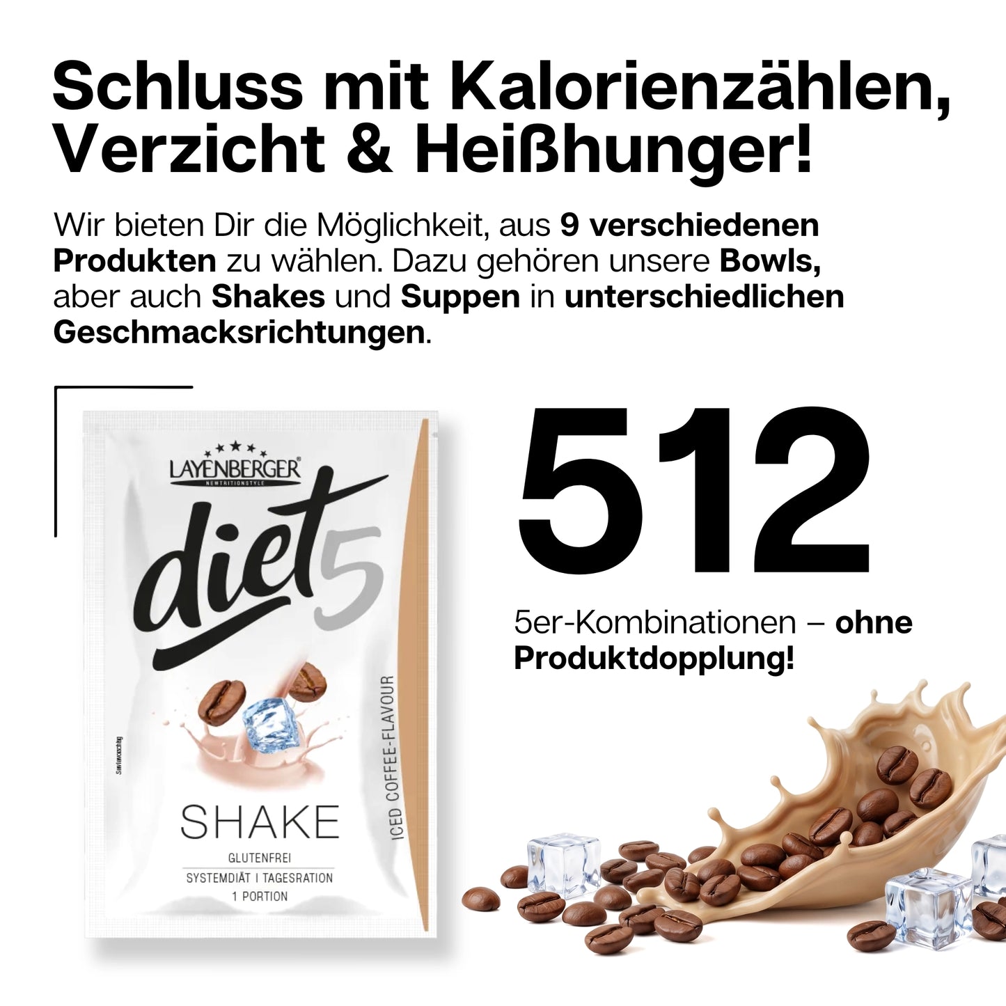 DIET5 SHAKE POWDER Iced Coffee