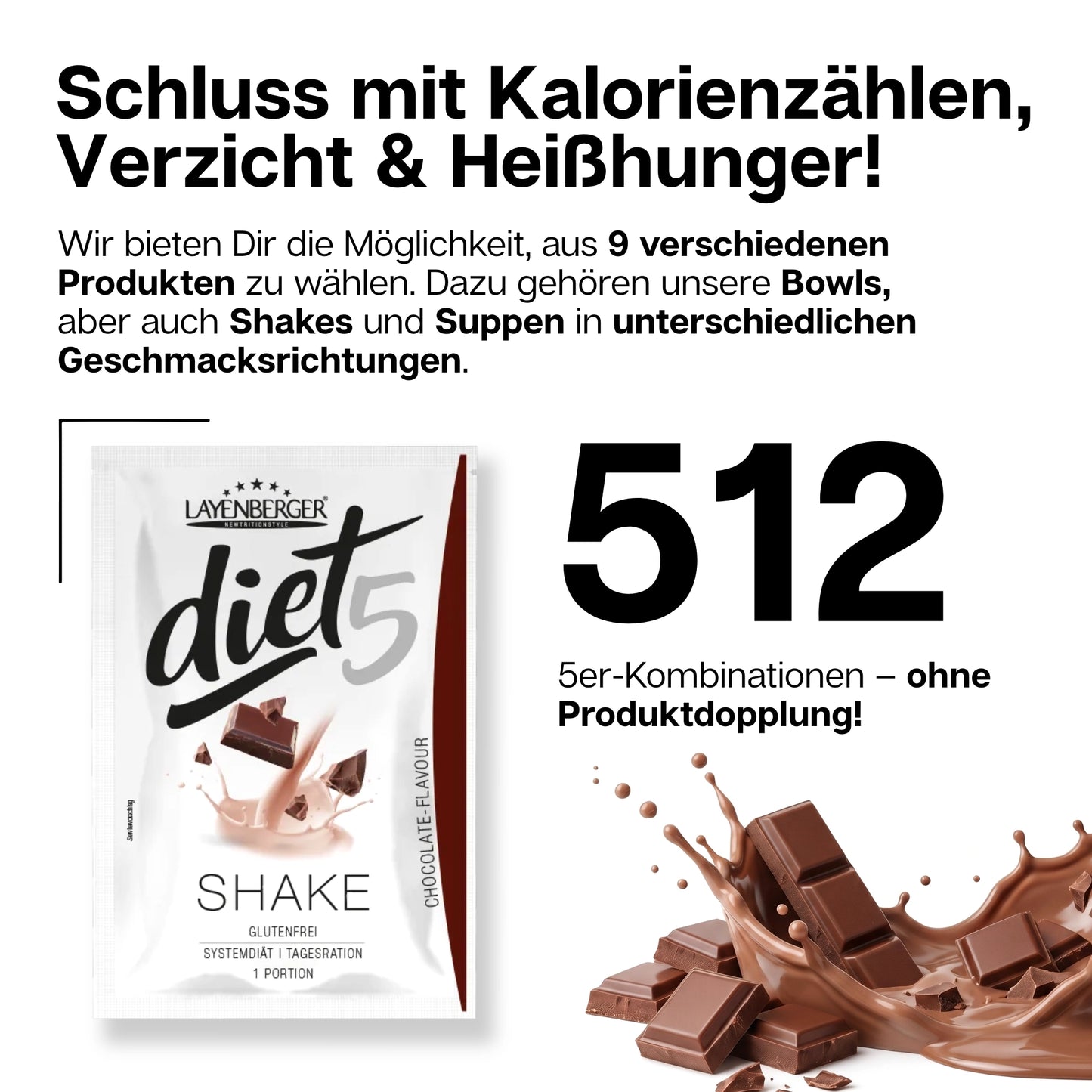 DIET5 SHAKE POWDER Chocolate