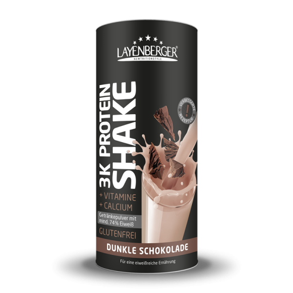 Layenberger-3K-Protein-Shake-Pulver-Dunkle-Schokolade
