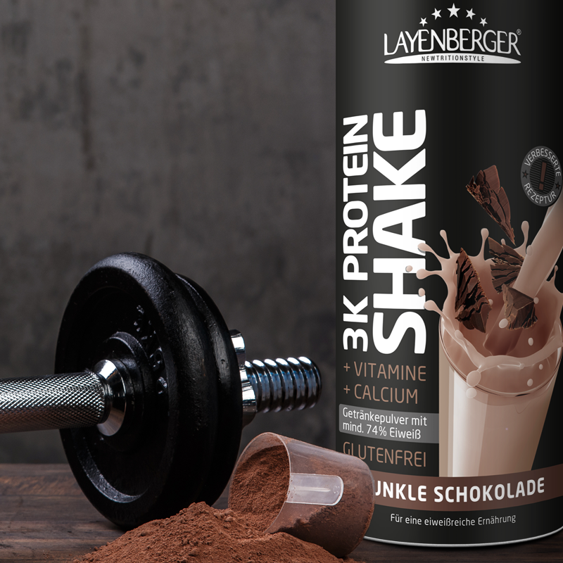 Layenberger-3K-Protein-Shake-Pulver-Dunkle-Schokolade